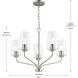 Celino 5 Light 26 inch Brushed Nickel Chandelier Ceiling Light