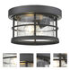 Exterior Additions 1 Light 10 inch Black Outdoor Flush Mount