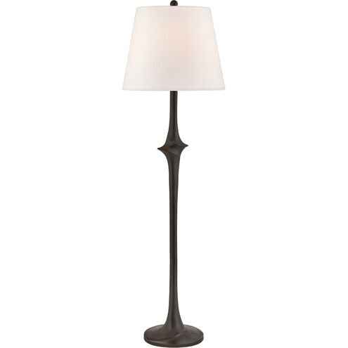 Chapman & Myers Bates 64 inch 100.00 watt Aged Iron Sculpted Floor Lamp Portable Light, Large