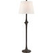 Chapman & Myers Bates 64 inch 100.00 watt Aged Iron Sculpted Floor Lamp Portable Light, Large