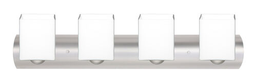 Rise 4 Light 30 inch Satin Nickel Vanity Lighting Wall Light in Incandescent