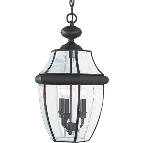 Lancaster 3 Light 11.75 inch Black Outdoor Pendant