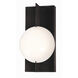 Gates LED 6 inch Black ADA Wall Light