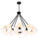 Arya 45 Light 39 inch Black Chandelier Ceiling Light