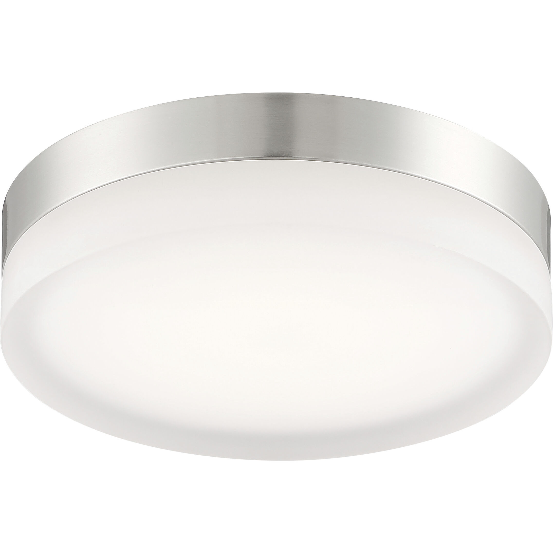 Pi LED 11 inch Brushed Nickel Flush Mount Ceiling Light