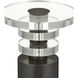 Shani 9 inch Bronze and Clear Drinks Table