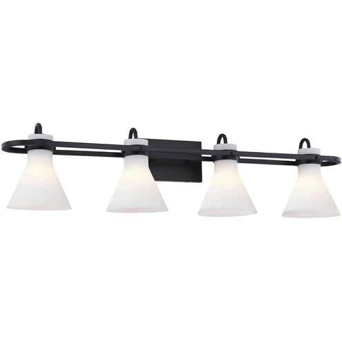 Fusion Collection - Ludlow 35.5 inch Matte Black Bath Bar Wall Light