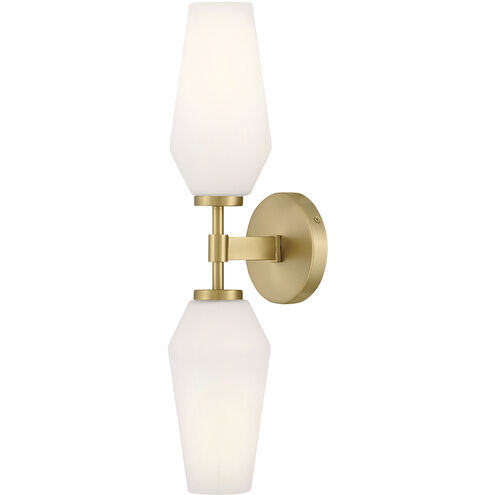 Gio Sconce Wall Light in Lacquered Brass, Large