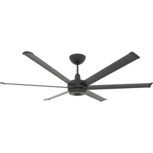 es6 72 inch Black Indoor/Outdoor Ceiling Fan