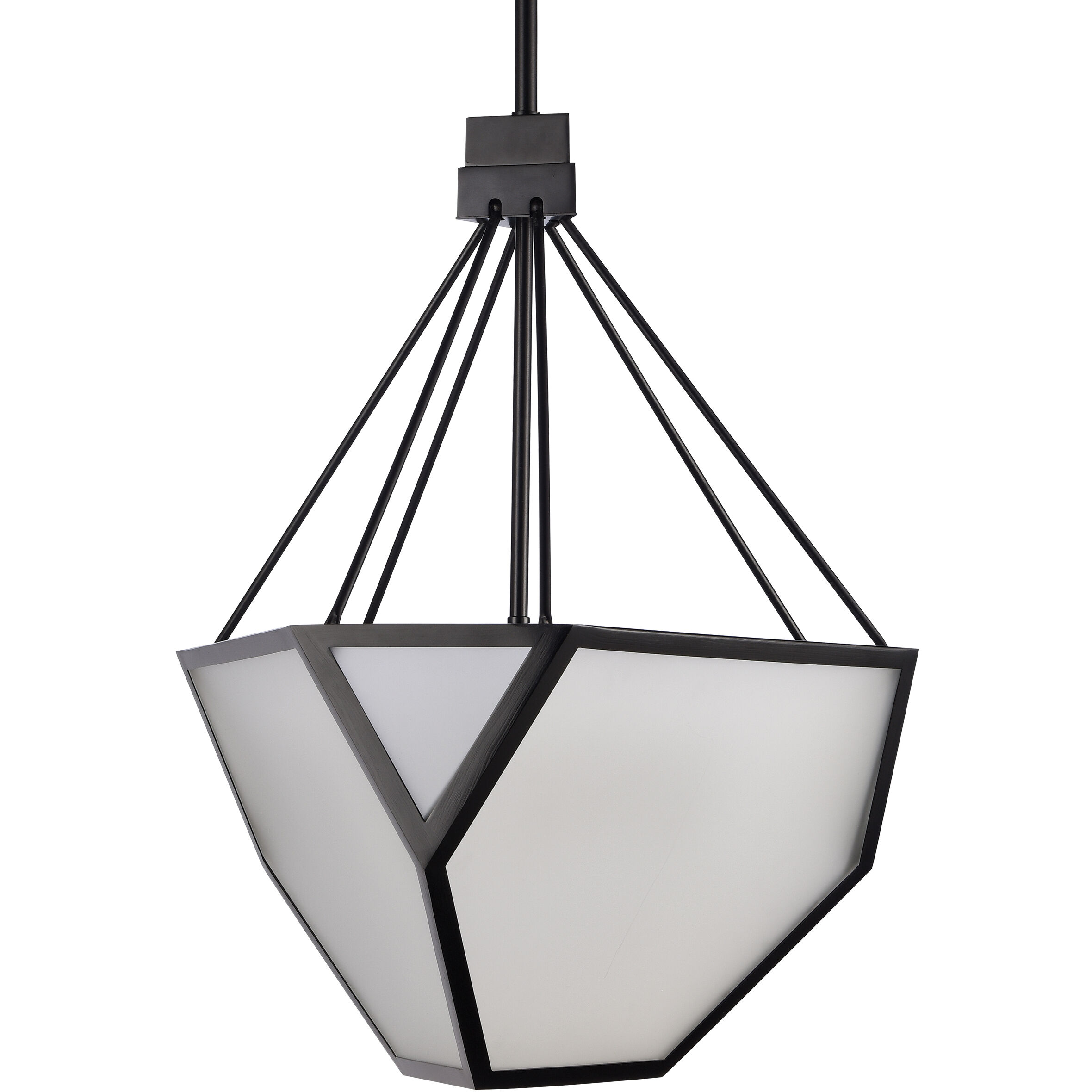 Moonbow 3 Light 18 inch Satin Brushed Black Chandelier Ceiling Light