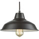 Classic Loft 1 Light 11 inch Oil Rubbed Bronze Mini Pendant Ceiling Light