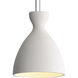 Aethera Pendant Ceiling Light in White Sandstone Cement