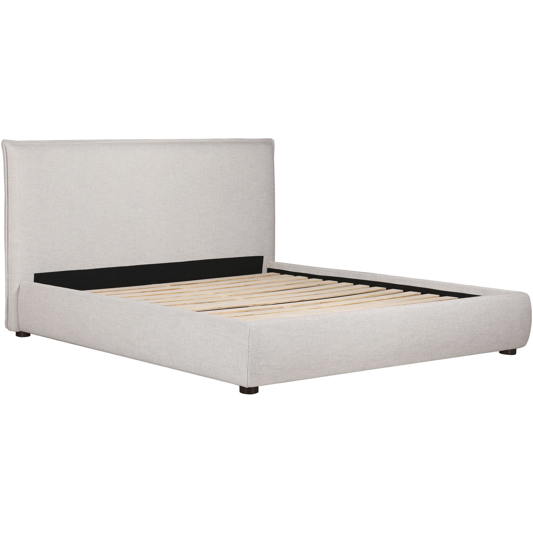 Luzon Grey Bed in Light Grey, Queen