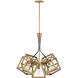 Ensemble LED 28.25 inch Brushed Bronze Chandelier Ceiling Light