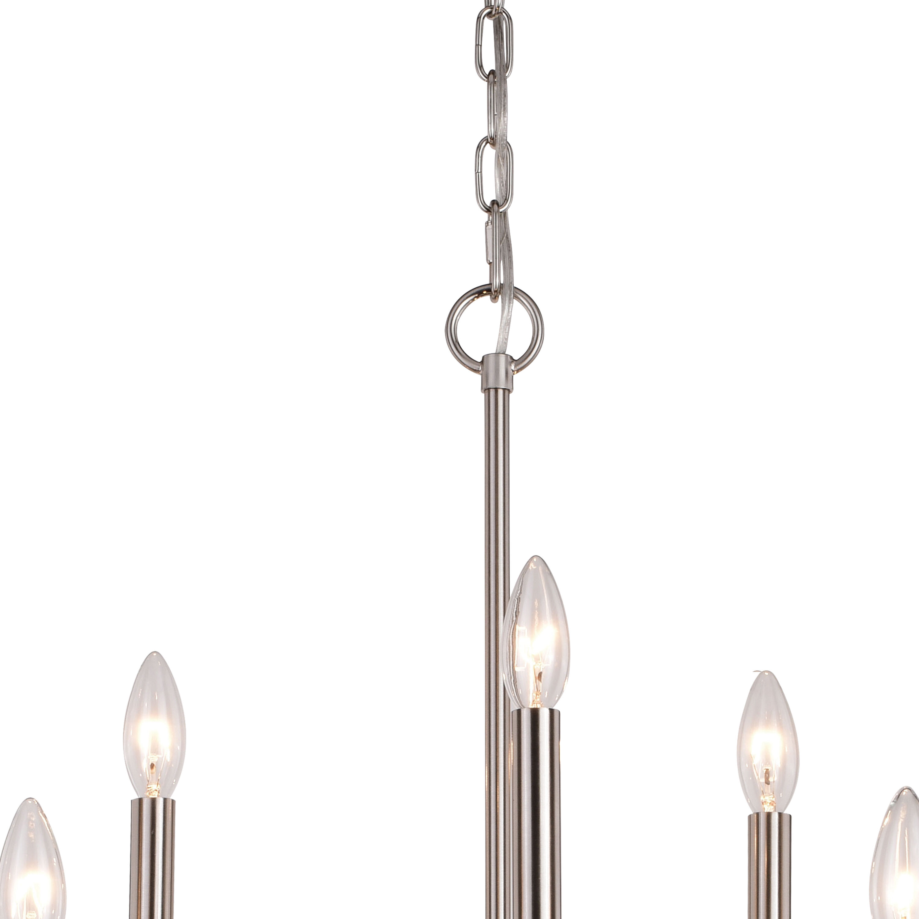 Harris LED 27.5 inch Satin Nickel Chandelier Ceiling Light