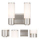 Weston 2 Light 10 inch Brushed Nickel ADA Vanity Sconce Wall Light