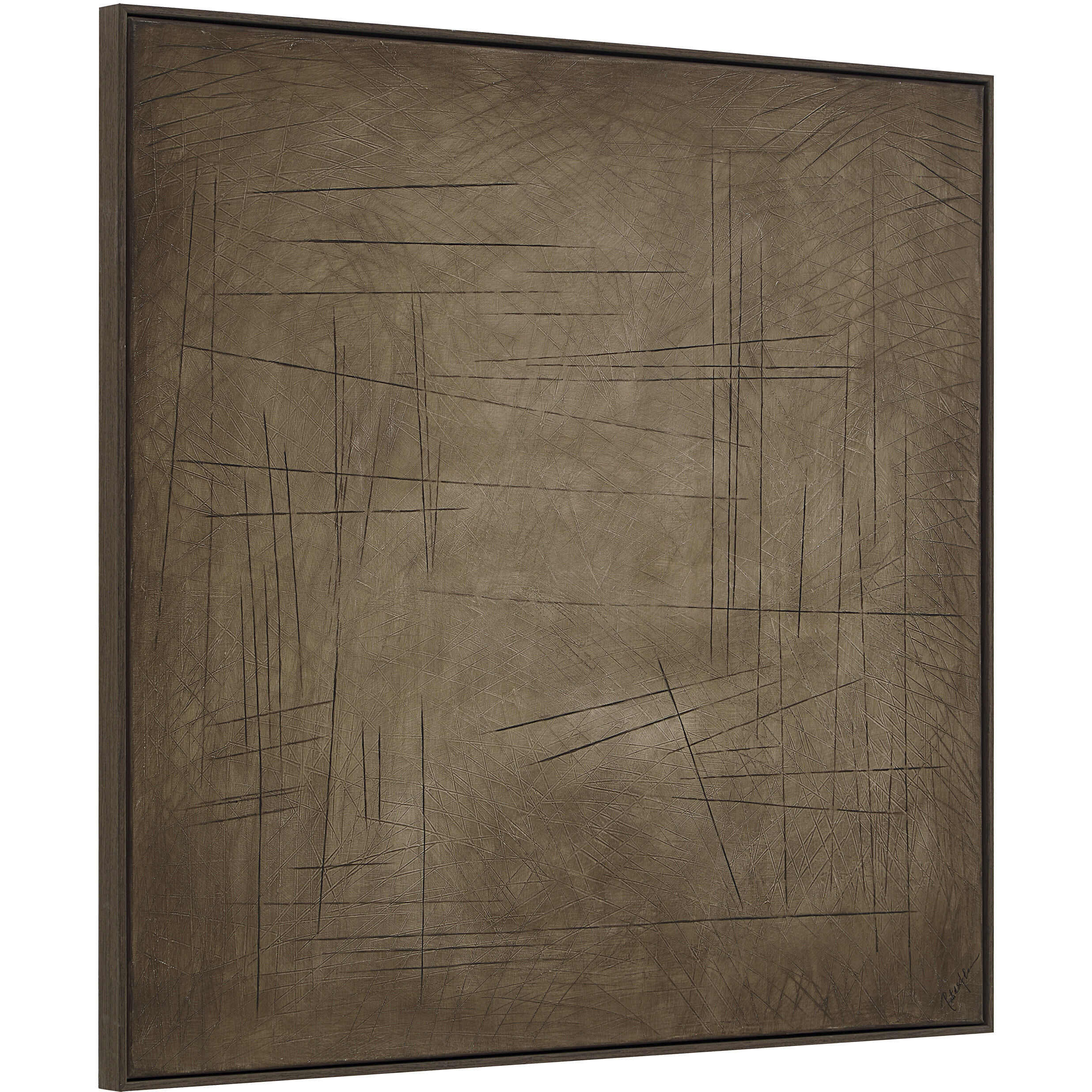 Alaric Multicolor and Black Oak Canvas Art