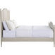 Caroline Cerused White Queen Bed