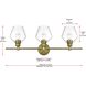 Gene 3 Light 28 inch Satin Gold Bath Sconce Wall Light