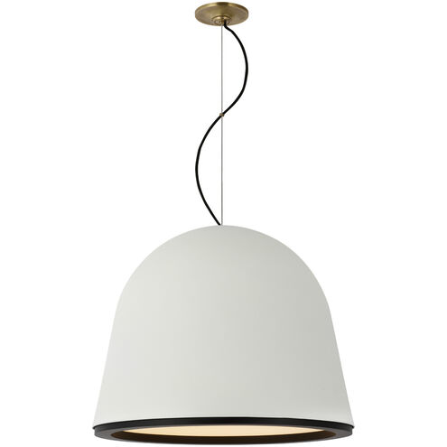 Marie Flanigan Murphy LED 24 inch Plaster White and Matte Black Pendant Ceiling Light, Large