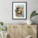 Ball is Life Yellow and Blue Framed Art