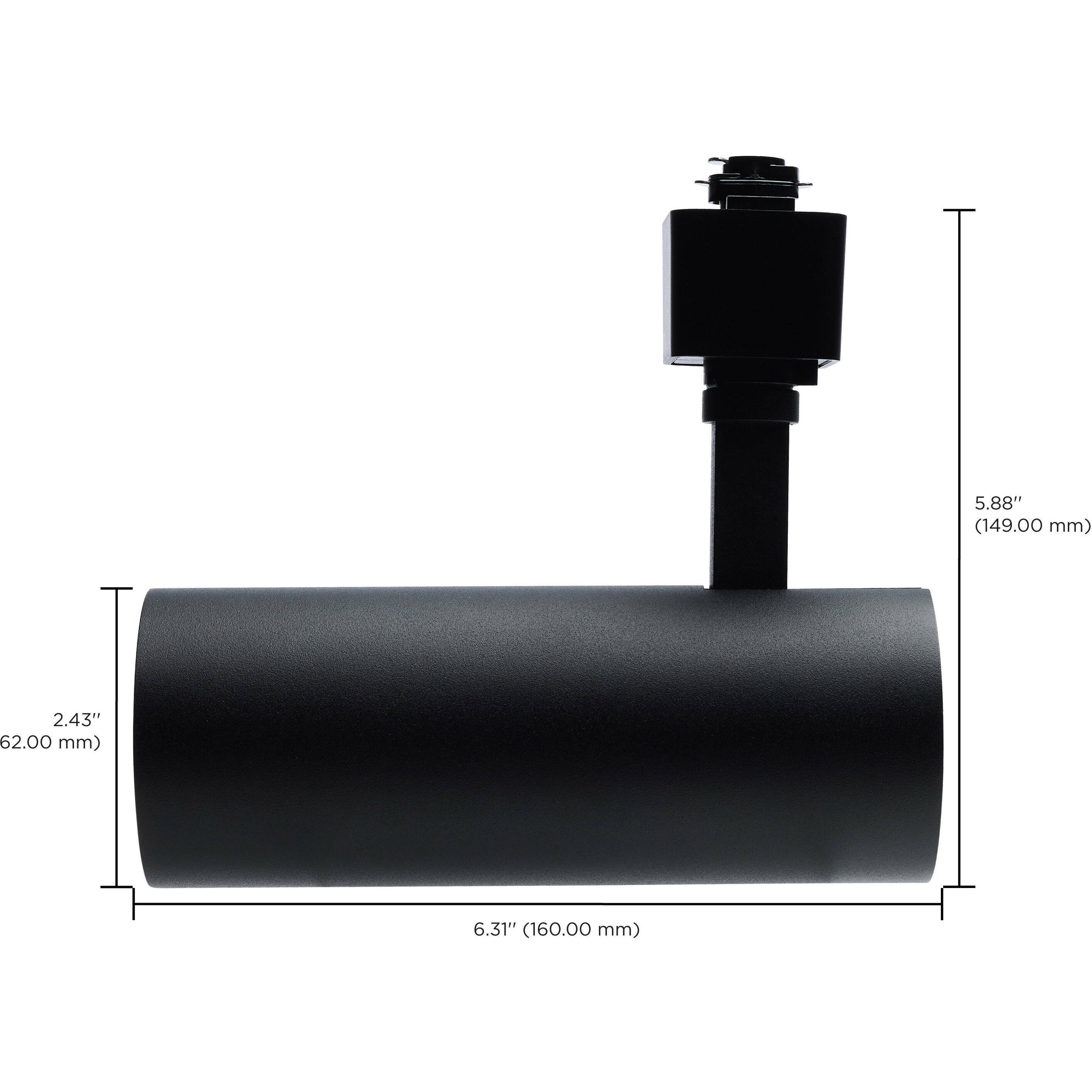 Brentwood 120 Matte Black Track Lighting Ceiling Light