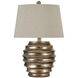 Edwin 26.5 inch 150.00 watt Georgian Silver and Oatmeal Table Lamp Portable Light