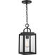 Grandbury 1 Light 7 inch Textured Black Outdoor Hanging Lantern, with DURASHIELD