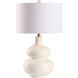 Roberta 19 inch 100.00 watt White/Cream Table Lamp Portable Light