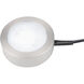 Line Voltage Puck Light LED Brushed Nickel Button Light, WAC Limited