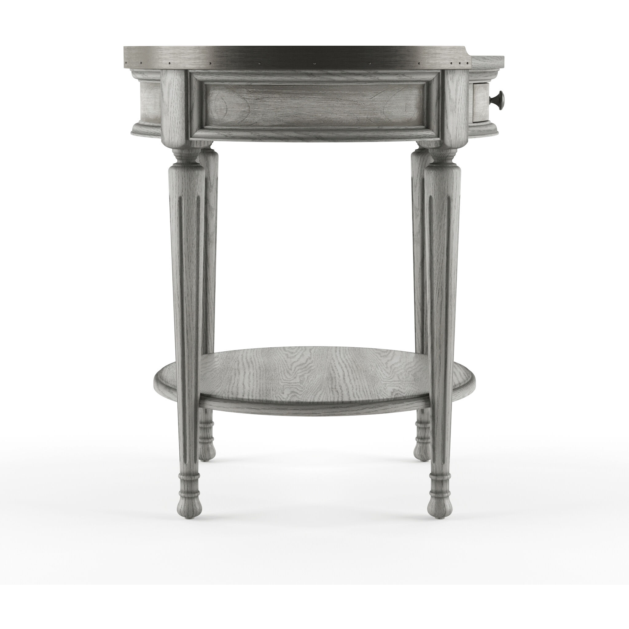 Sampson Side Table with Storage in Gray