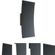 Sadie LED 12 inch Black Outdoor Wall Sconce