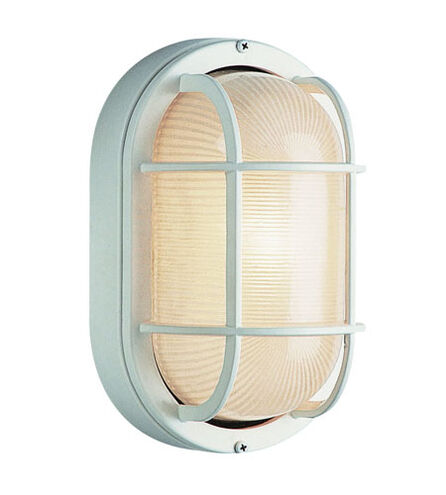 Aria 1 Light 11 inch White Outdoor Bulkhead