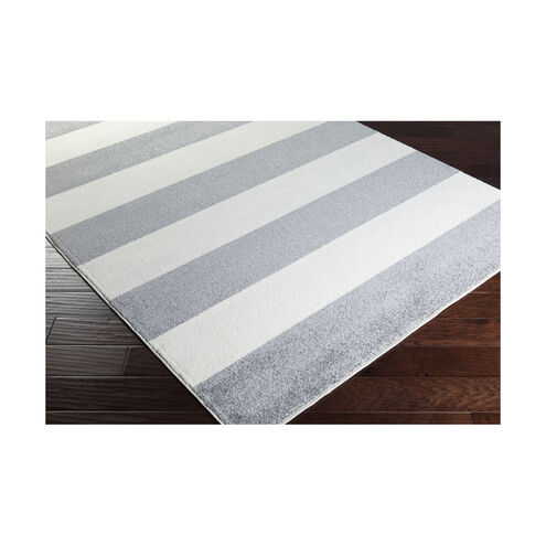 Horizon 87 X 31 inch Medium Gray/Cream Rugs, Polypropylene