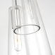Ray Booth Osvaldo LED 9 inch Polished Nickel Triple Pendant Ceiling Light