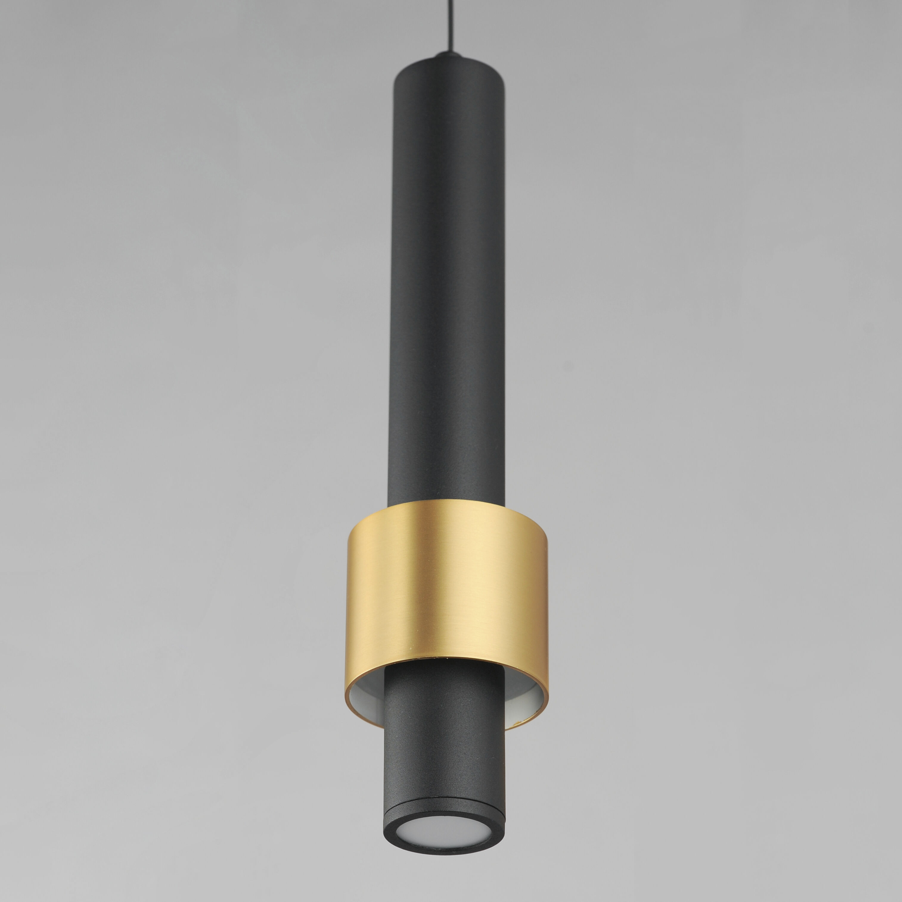 Reveal LED 2.75 inch Black and Gold Single Pendant Ceiling Light