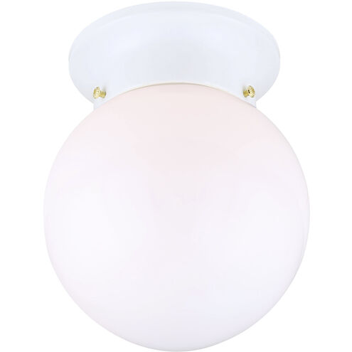 Madison 1 Light 6 inch White Flush Mount Ceiling Light