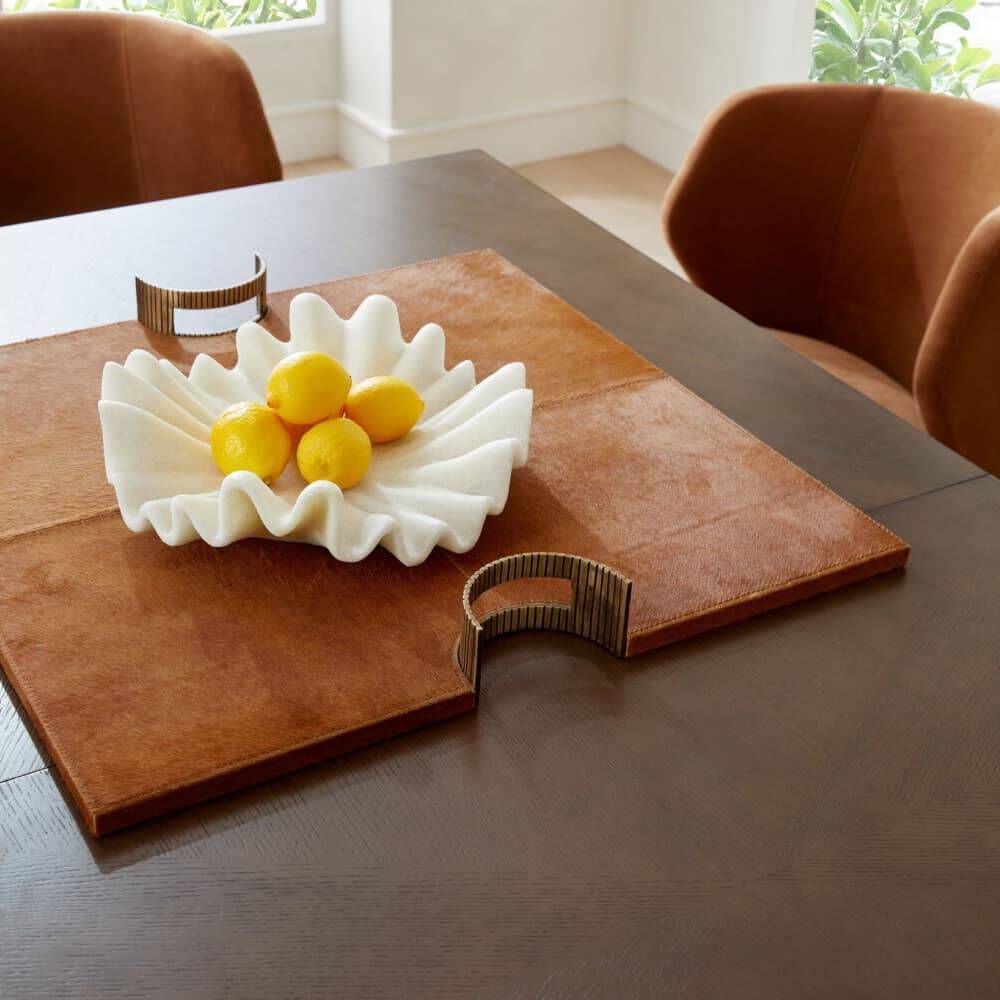 Jones Brown and Antique Brass Tray