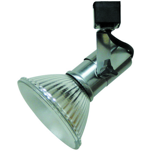 Signature 1 Light Brushed Steel Track Fixture Ceiling Light, Line Voltage
