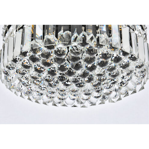 Maxime 4 Light 14 inch Black and Clear Flush Mount Ceiling Light