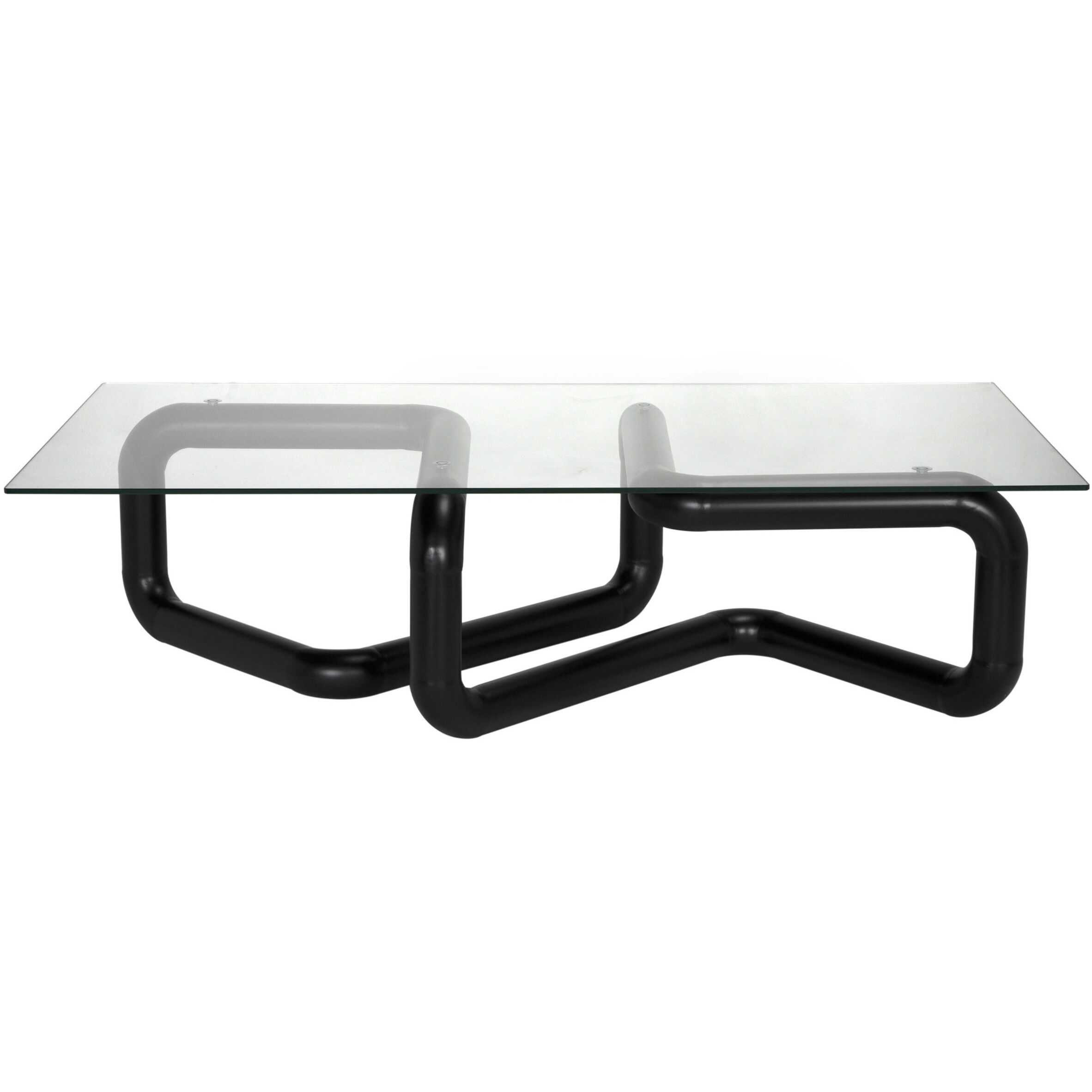 Linden 70 X 34 inch Matte Black Coffee Table