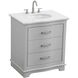 Knox 30 X 34 inch Grey Bathroom Vanity Cabinet