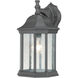 Hawthorne 1 Light 14 inch Black Outdoor Sconce