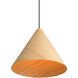 Conique Pendant Ceiling Light in Light Walnut