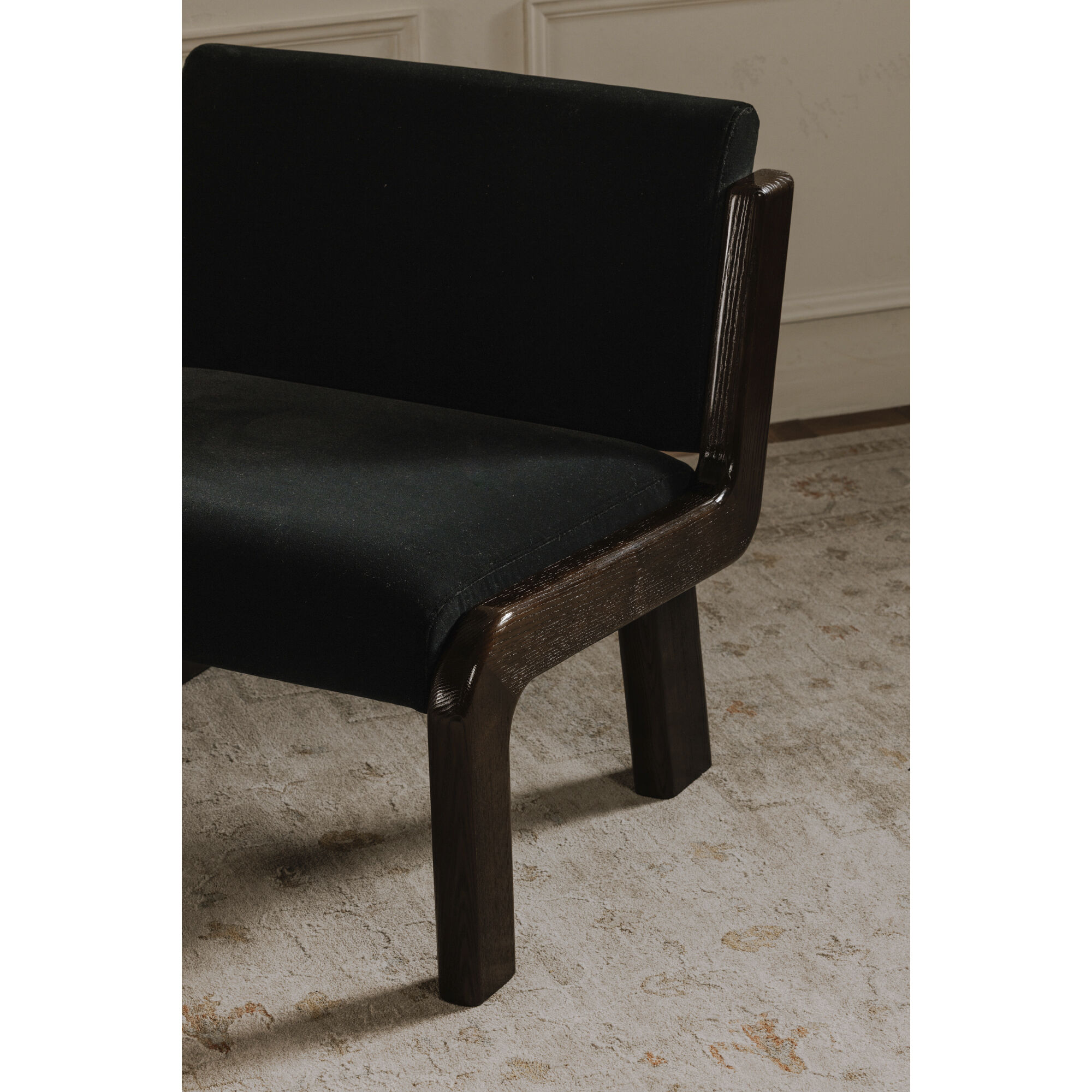 Edie Black Accent Chair