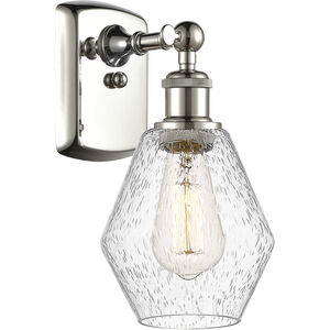 Ballston Cindyrella 1 Light 6 inch Polished Nickel Sconce Wall Light in Incandescent, Seedy Glass