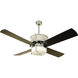 Midoro 56 inch Chrome with Black Blades Ceiling Fan