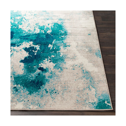 Camillus 93 X 63 inch Teal Rug, Rectangle