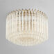 Lofton 5 Light 18 inch Aged Brass Semi Flush Ceiling Light