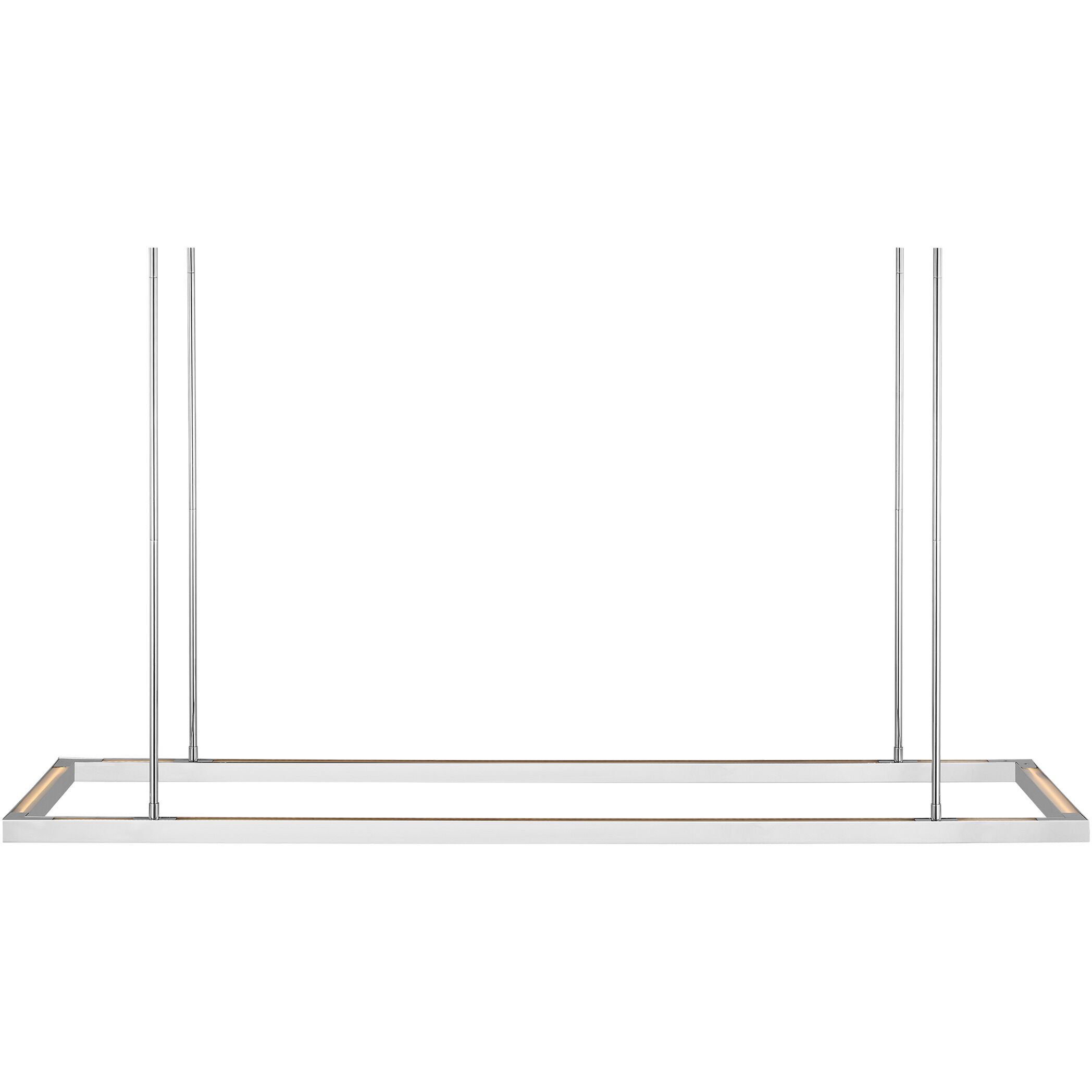 Mick De Giulio Stagger 1 Light 49.5 inch Polished Stainless Steel Linear Chandelier Ceiling Light